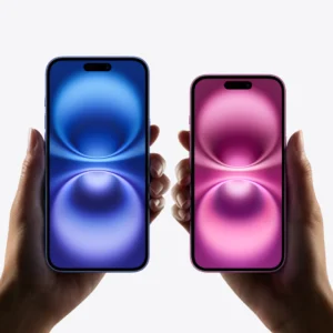 iPhone 16 model gallery at Apple Store